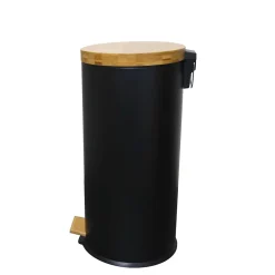 Poubelle de cuisine à pédale Kitchen Move Forest noir 30 L