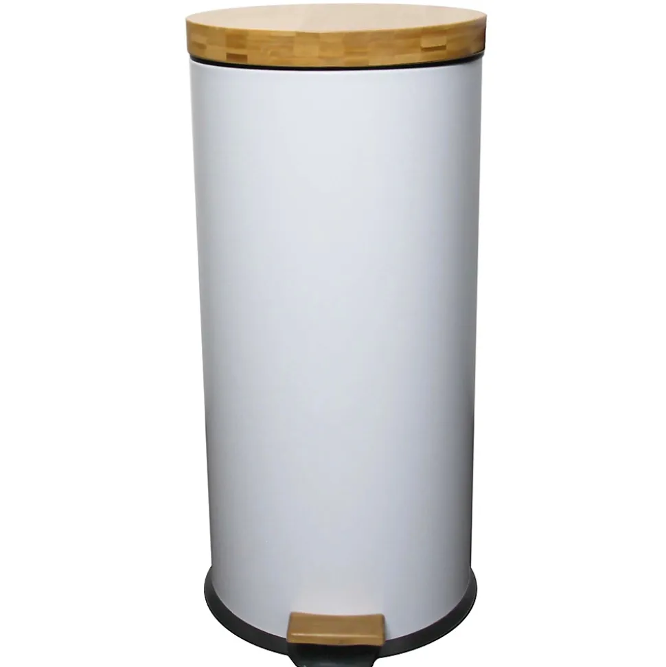 Poubelle de cuisine à pédale Kitchen Move Forest blanc 30 L