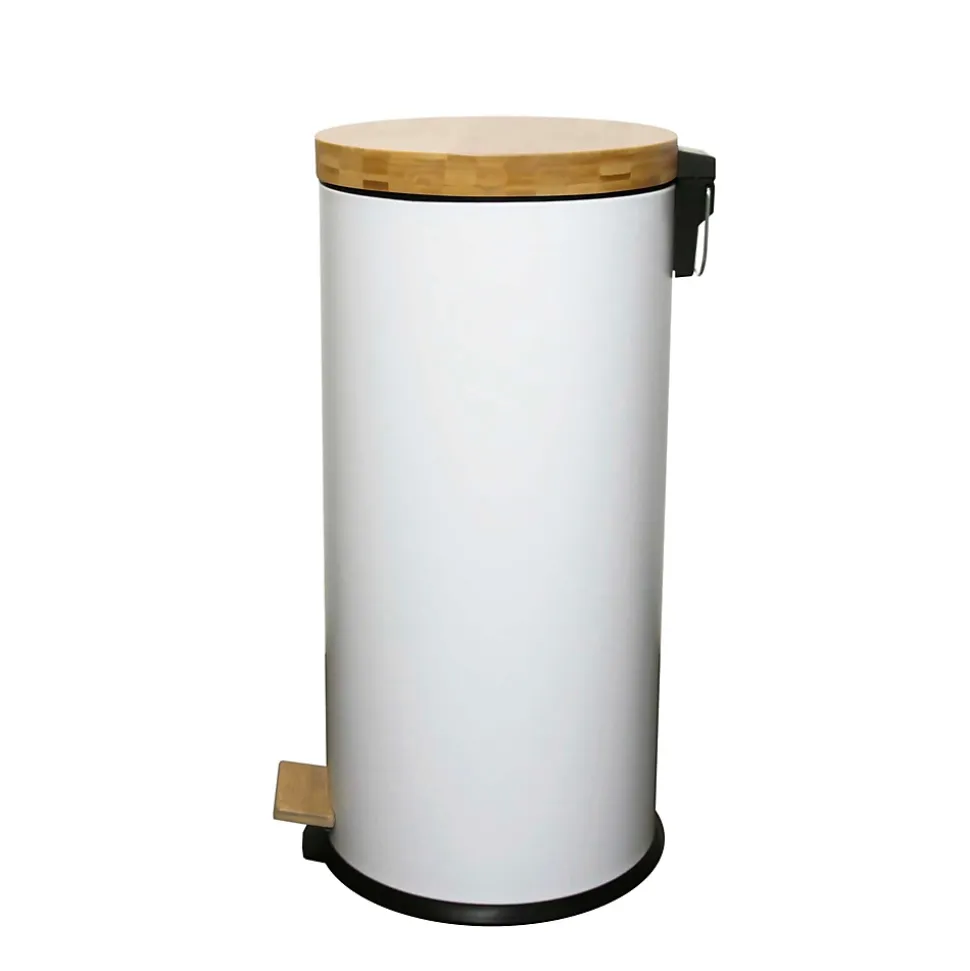 Poubelle de cuisine à pédale Kitchen Move Forest blanc 30 L