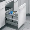 Poubelle de cuisine encastrable pour meuble coulissant 30L Hailo Separato K 450