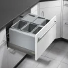 Poubelle de cuisine encastrable pour tiroir coulissant 35L Hailo AS XXL 600