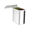 Poubelle de cuisine encastrable sous évier 2 bacs 16L Hailo AS Duo Coloris - Inox / Blanc