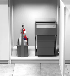 Poubelle de cuisine encastrable 28L Hailo AS Tandem