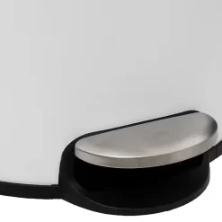 Poubelle de cuisine 30L Modern Color 5Five blanc et bambou