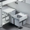 Poubelle de cuisine tri sélectif 3 bacs encastrable 35L (18+8.5+8.5) Hailo AS Raumspar Tandem