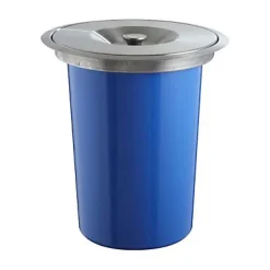 Poubelle de plan de travail avec couvercle en métal 8L