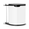 Poubelle de porte à fixer Brabantia Built-In Bin 15 L blanc