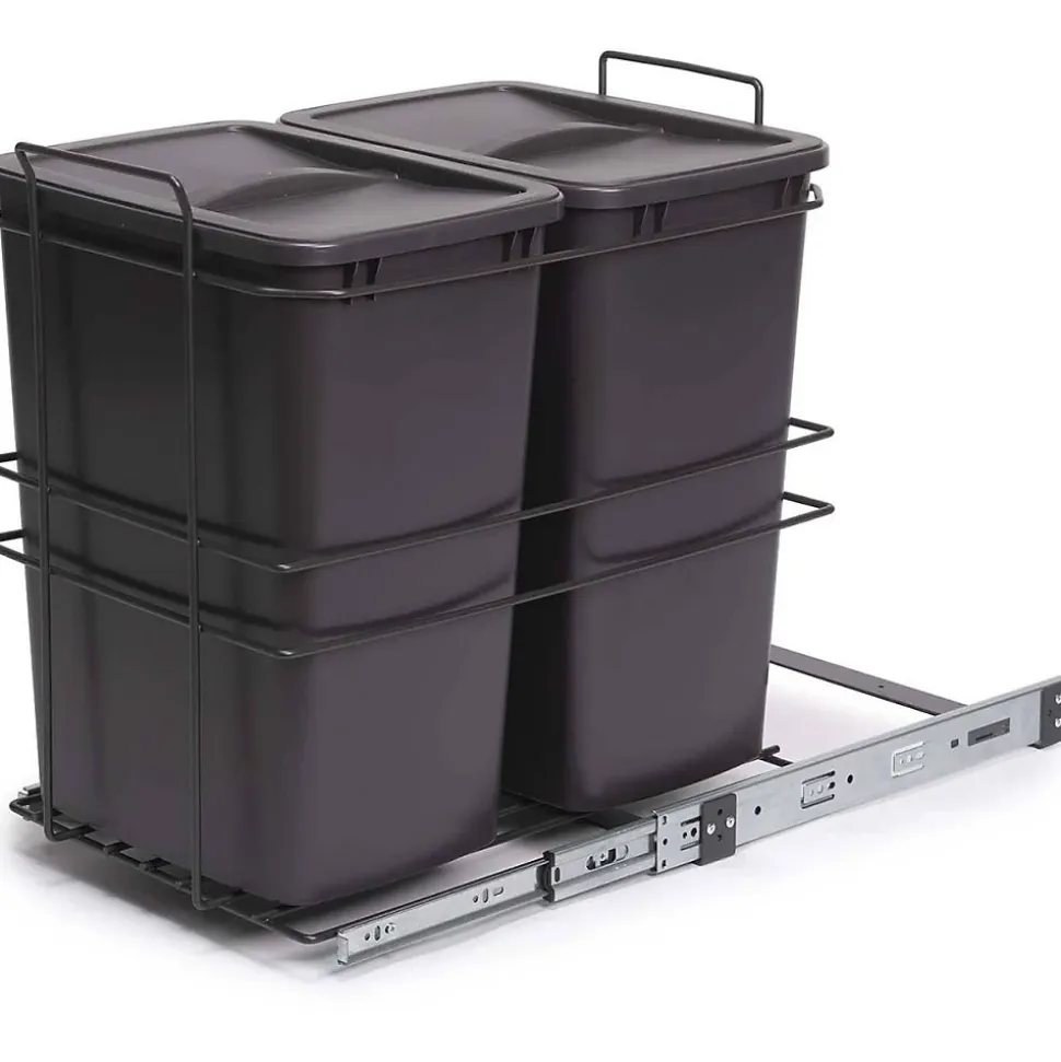 Poubelle de recyclage 2 bacs de 35 L Recycle