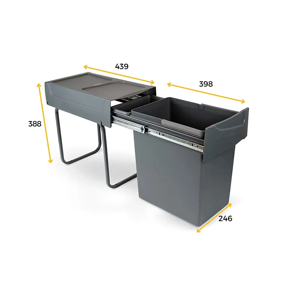 Poubelle de recyclage de cuisine Ben