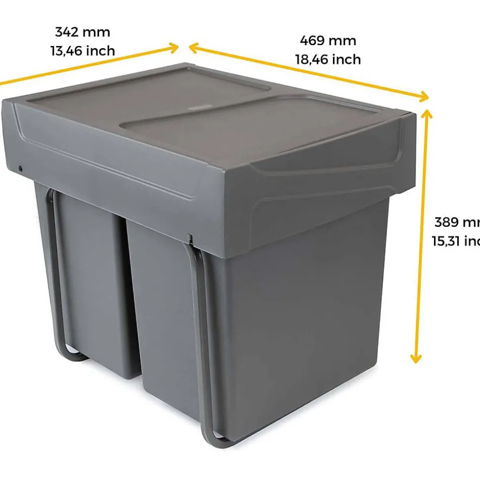 Poubelle de recyclage de cuisine Cook