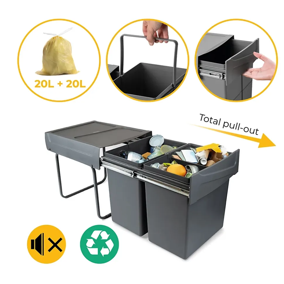 Poubelle de recyclage de cuisine Cook