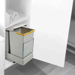 Poubelle de recyclage extraction automatique 2 conteneurs de 14 litres