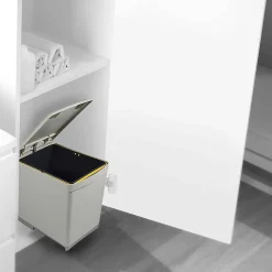 Poubelle de recyclage fixation inférieure et extraction manuelle 16 litres