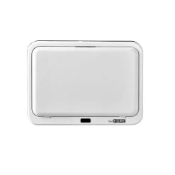 Poubelle de recyclage intelligente WELLHOME à ouverture automatique et contact manuel 15 L + 15 L 35,5 x 26 x 60 cm Blanc