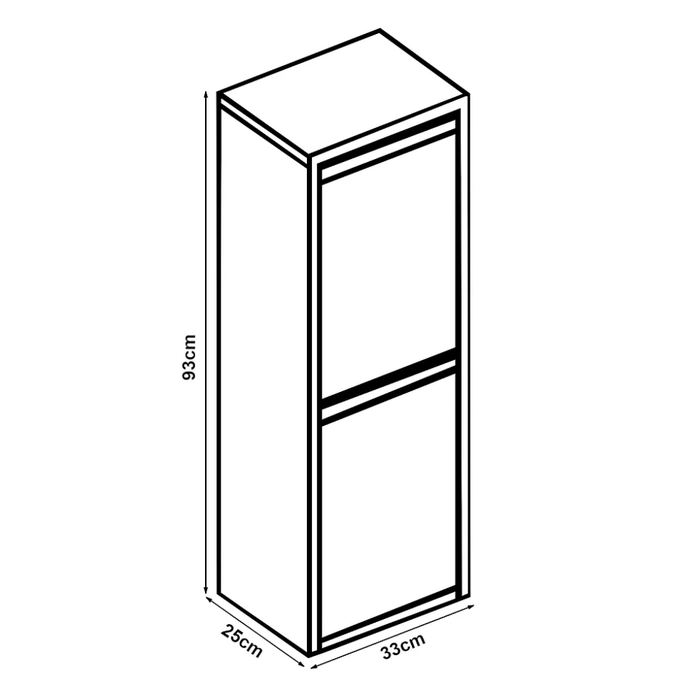 Poubelle de recyclage murale Sollentuna 2 x 14l bleu nuit en.casa