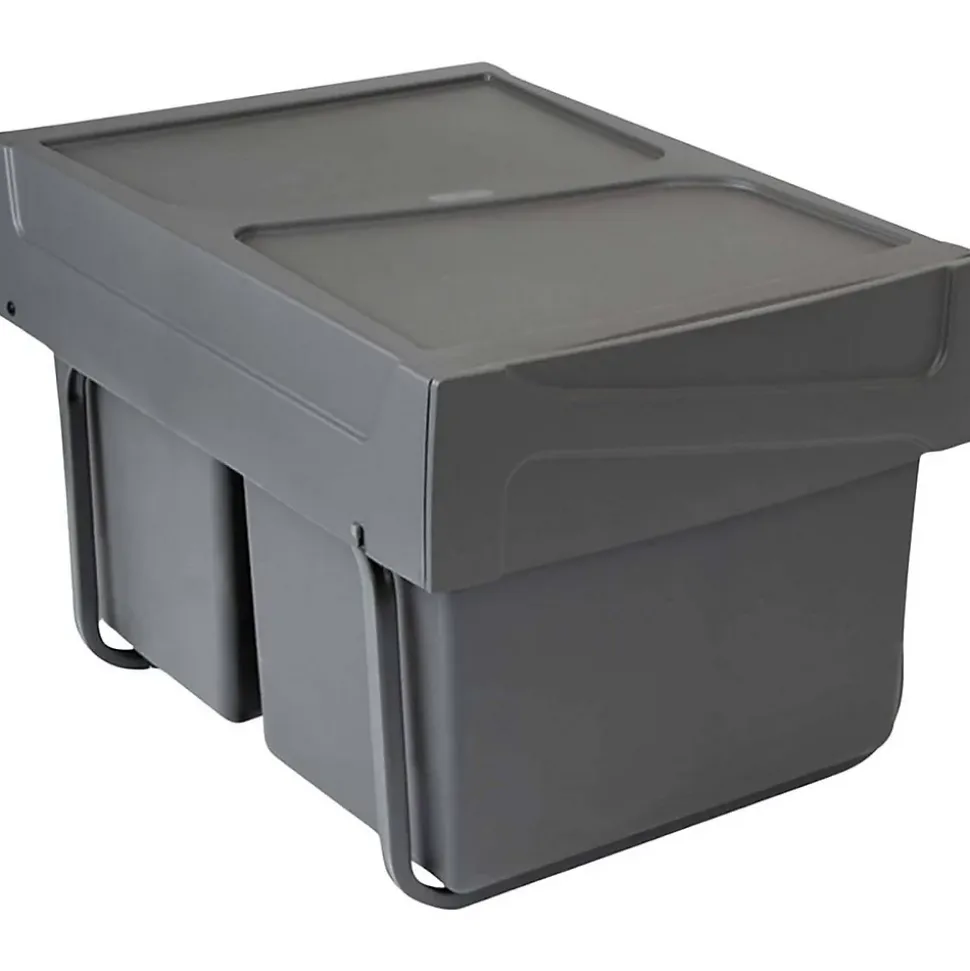 Poubelle de recyclage pour la cuisine 2 bacs de 15 litres Cook