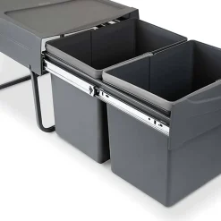 Poubelle de recyclage pour la cuisine 2 bacs de 15 litres Cook