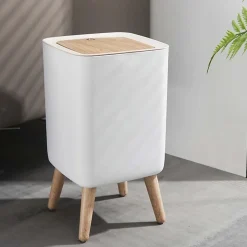 Poubelle de salle de bain push MALMO 10L