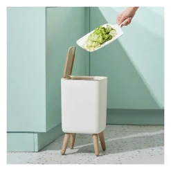 Poubelle de salle de bain push MALMO 10L