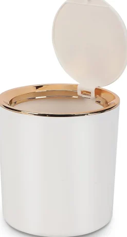 Poubelle de Table avec Couvercle de 2,6L blanc