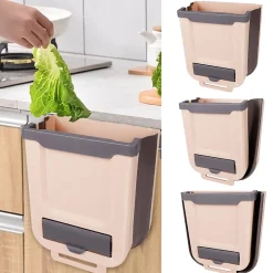 Poubelle de table de 4L avec couvercle bleu