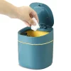 Poubelle de table de 0,5L avec couvercle bleu