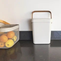 Poubelle de table seau à compost BODEN Blanc 5L