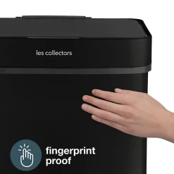 Poubelle de tri à capteur 69L, black edition - 1015