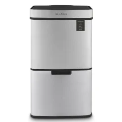 Poubelle de tri à capteur 64L, inox edition - 1010