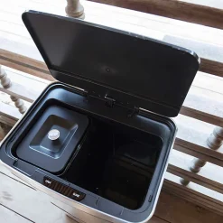 Poubelle de tri 2 compartiments Kitchen Move Narvik inox 75 L