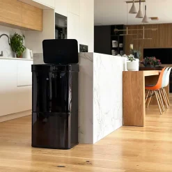 Poubelle de tri 2 compartiments Kitchen Move Narvik noir 75 L