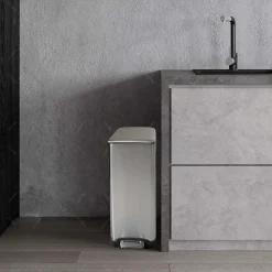 Poubelle de tri 2 compartiments Kitchen Move Edge inox 50 L