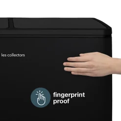 Poubelle de tri à pédale 2 x 30L, black edition - 910