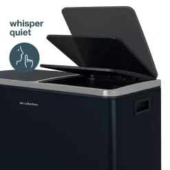 Poubelle de tri à pédale 2 x 30L, blue grey edition - 906