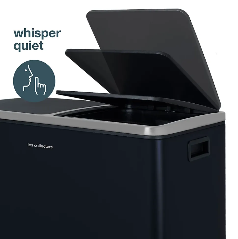 Poubelle de tri à pédale 2 x 30L, blue grey edition - 906