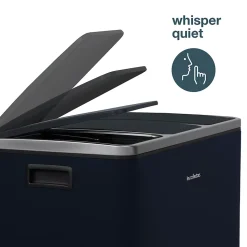 Poubelle de tri à pédale 3 x 18 L, midnight blue edition - 986