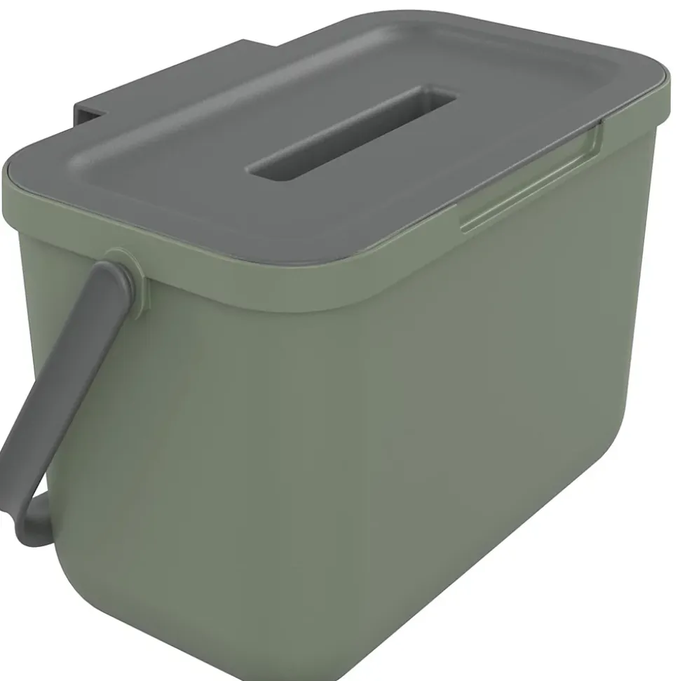 Poubelle de tri avec poignée 4 L Loops Sundis H. 14 cm vert