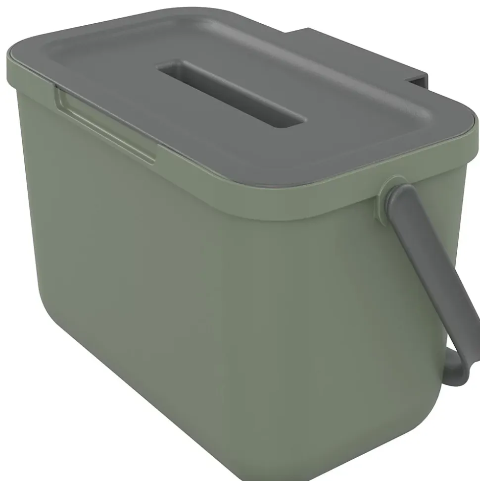 Poubelle de tri avec poignée 4 L Loops Sundis H. 14 cm vert