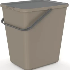 Poubelle de tri avec poignée 30 L Loops Sundis H. 52,9 cm taupe