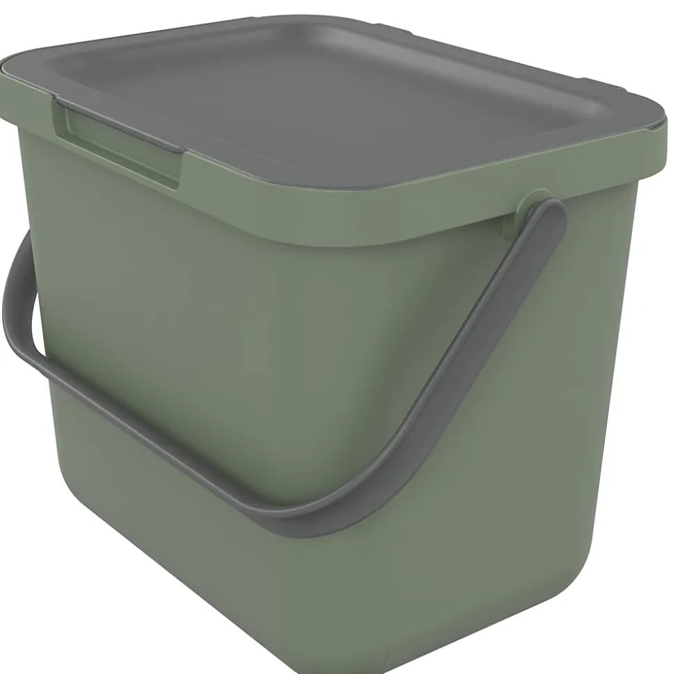 Poubelle de tri avec poignée 6 L Loops Sundis H. 18,7 cm vert