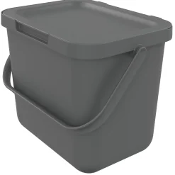 Poubelle de tri avec poignée 6 L Loops Sundis H. 18,7 cm gris