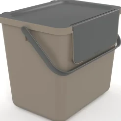 Poubelle de tri avec poignée 25 L Loops Sundis H. 29,7 cm taupe