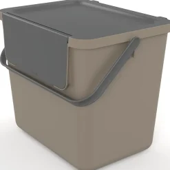 Poubelle de tri avec poignée 25 L Loops Sundis H. 29,7 cm taupe