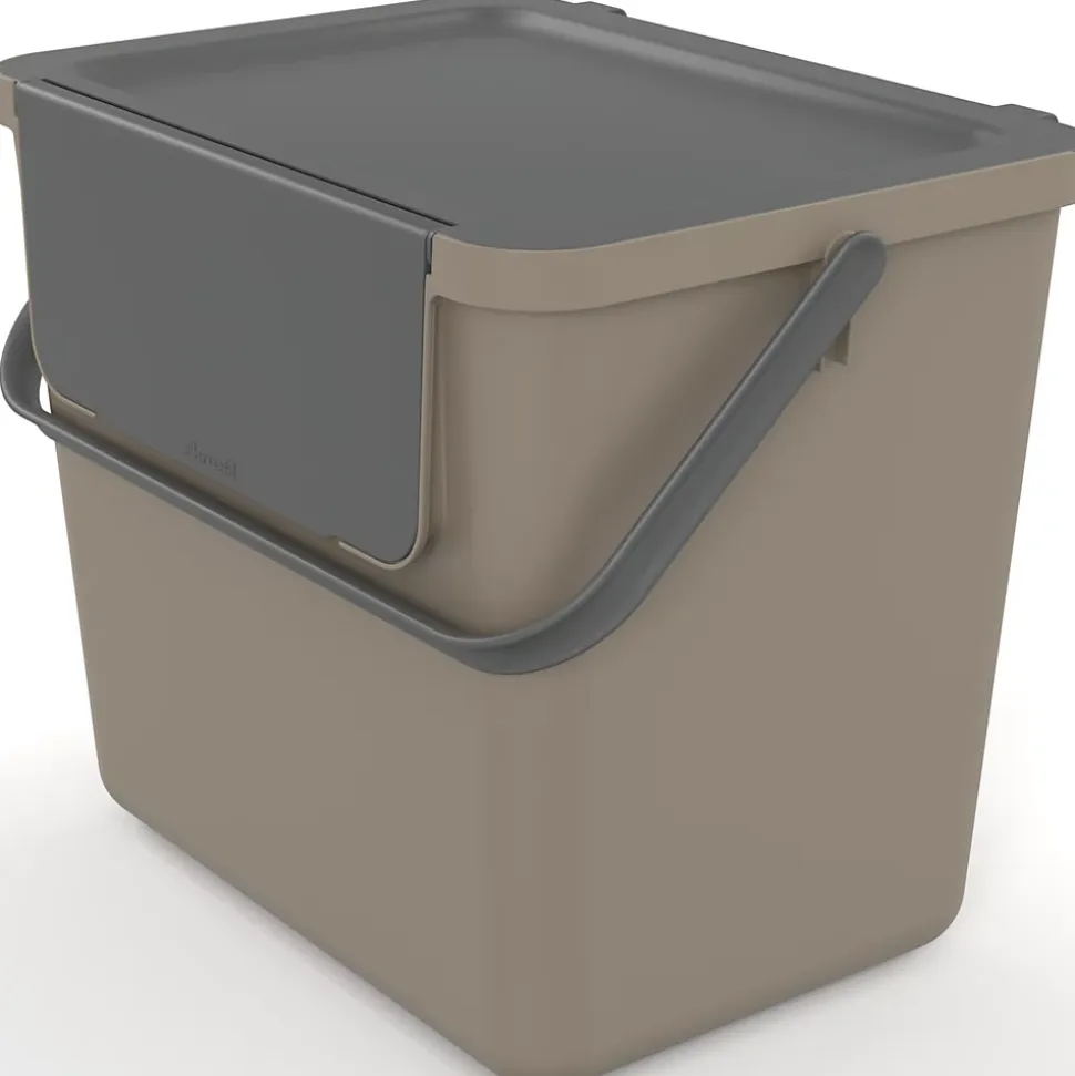 Poubelle de tri avec poignée 25 L Loops Sundis H. 29,7 cm taupe