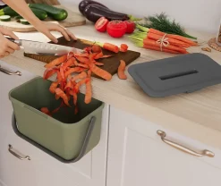 Poubelle de tri avec poignée 4 L Loops Sundis H. 14 cm gris