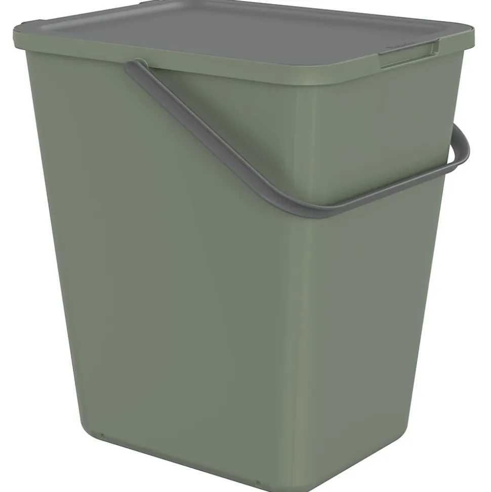 Poubelle de tri avec poignée 30 L Loops Sundis H. 52,9 cm vert