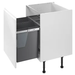 Poubelle de tri coulissante GoodHome Vigote 60 cm, 2 bacs