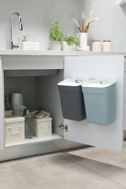 Poubelle de tri Curver Ready to collect gris 10 L