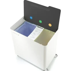 Poubelle de tri ECOBOX 60 L, Design compact sur roulettes