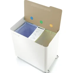 Poubelle de tri ECOBOX 60 L, Design compact sur roulettes